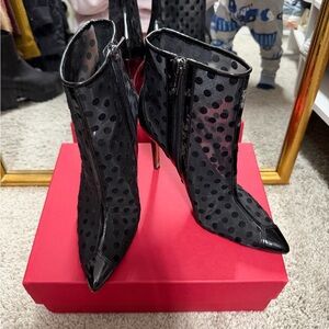 Jessica Simpson mesh high heels